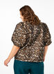 Jacquard Leo -takki puff-hihoilla, Brown Leo AOP, Model image number 1