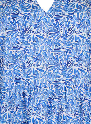 FLASH – A-linjainen mekko painatuksella, White Blue AOP, Packshot image number 2
