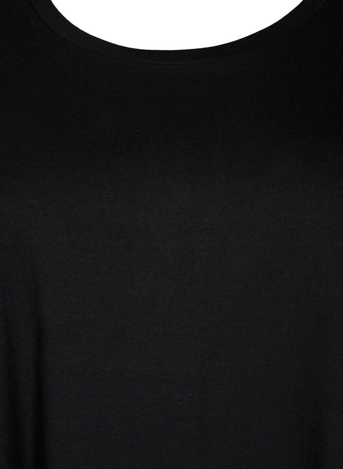 2 kpl puuvillamekkoja lyhyillä hihoilla, Black/Black, Packshot image number 3