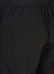 Väljät culottes-housut puuvillasta , Black, Packshot image number 3