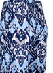 Culotte-housut viskoosia painatuksella, Blue Ethnic AOP, Packshot image number 3