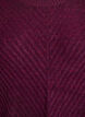 Lyhyt neulemekko V-muotoisella tekstuurikuviolla, Violetti, Packshot image number 2