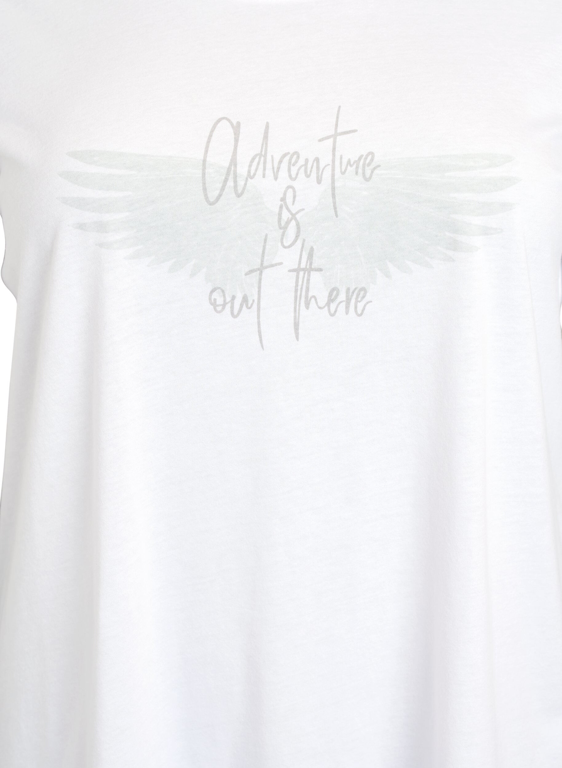 Zizzi FLASH - T-paita printill&auml;, Valkoinen, Packshot image number 2