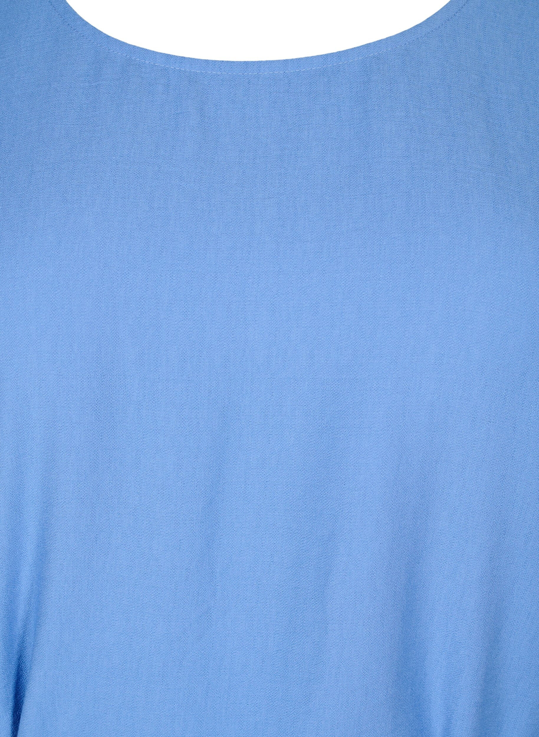 Zizzi Lyhyt v&auml;lj&auml; vy&ouml;ll&auml; solmittava mekko, Sininen, Packshot image number 2