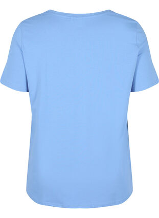 Lyhythihainen puuvillainen t-paita painatuksella, Ultramarine / N.Sky, Packshot image number 1