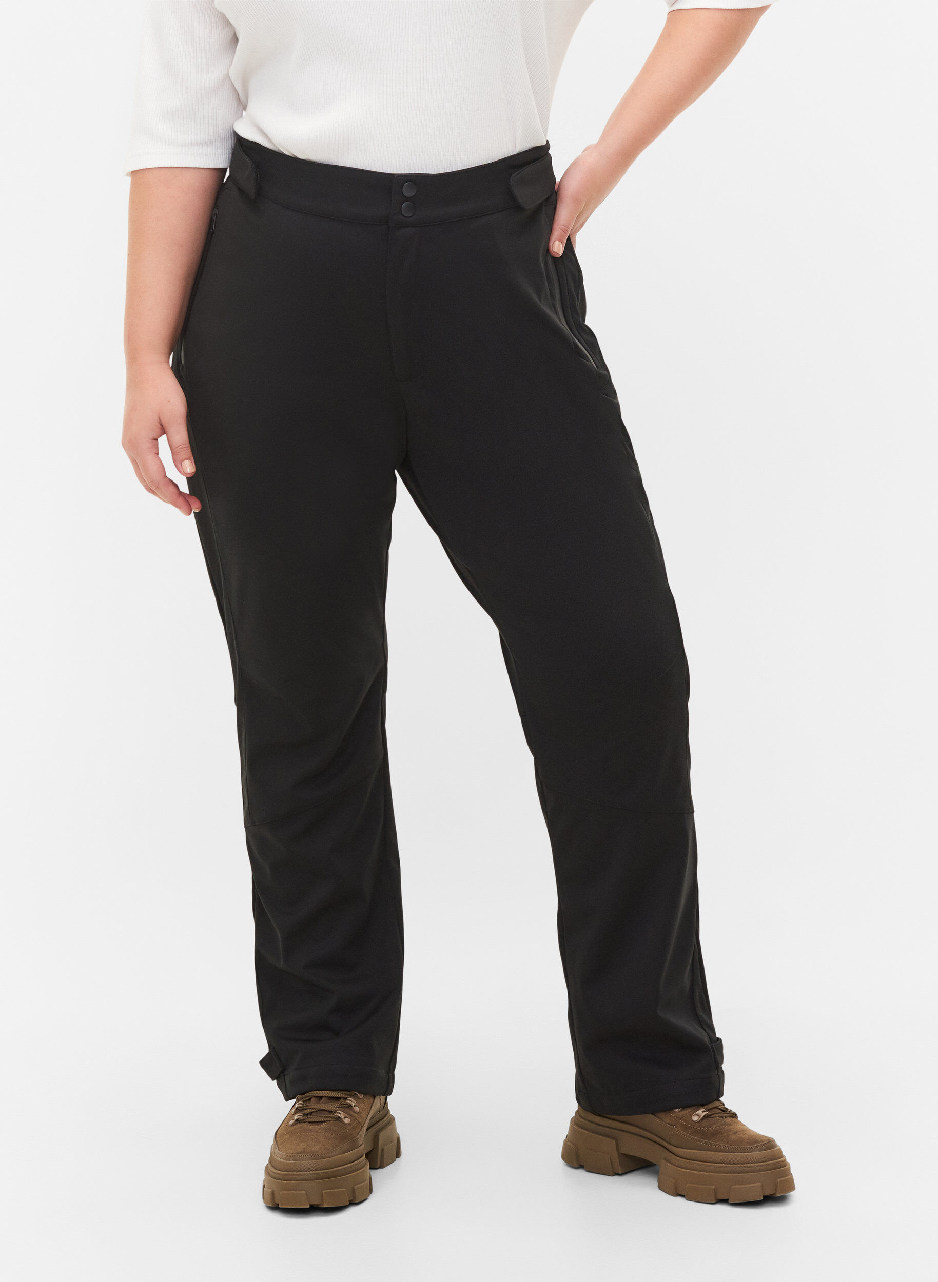 Zizzi Softshell-housut, Black, Model image number 2