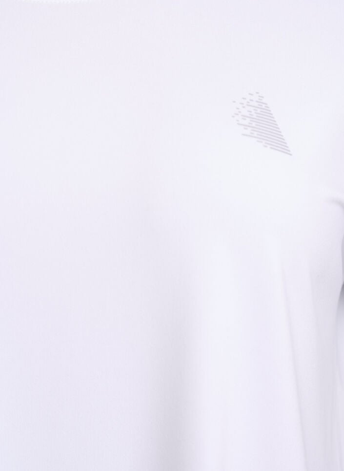 Yksiv&auml;rinen treeni-T-paita, Valkoinen, Packshot