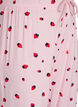 Pyjamahousut pehme&auml;st&auml; jersey-materiaalista, korkea vy&ouml;t&auml;r&ouml; ja hedelm&auml;kuosi, Vaaleanpunainen, Packshot image number 2