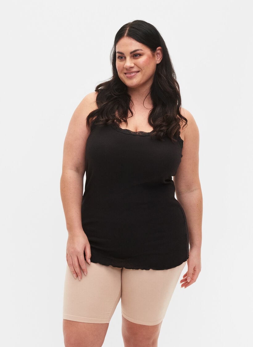 2 kpl py&ouml;r&auml;ilyshortseja viskoosista, Beige, Model image number 0