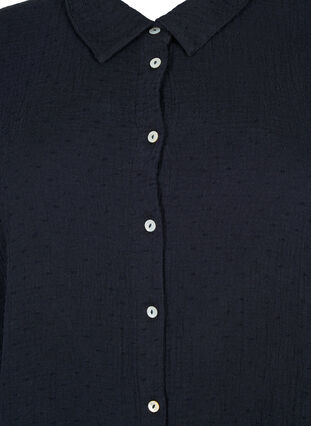 Puuvillainen pusero-mekko lyhyillä hihoilla, Black, Packshot image number 2