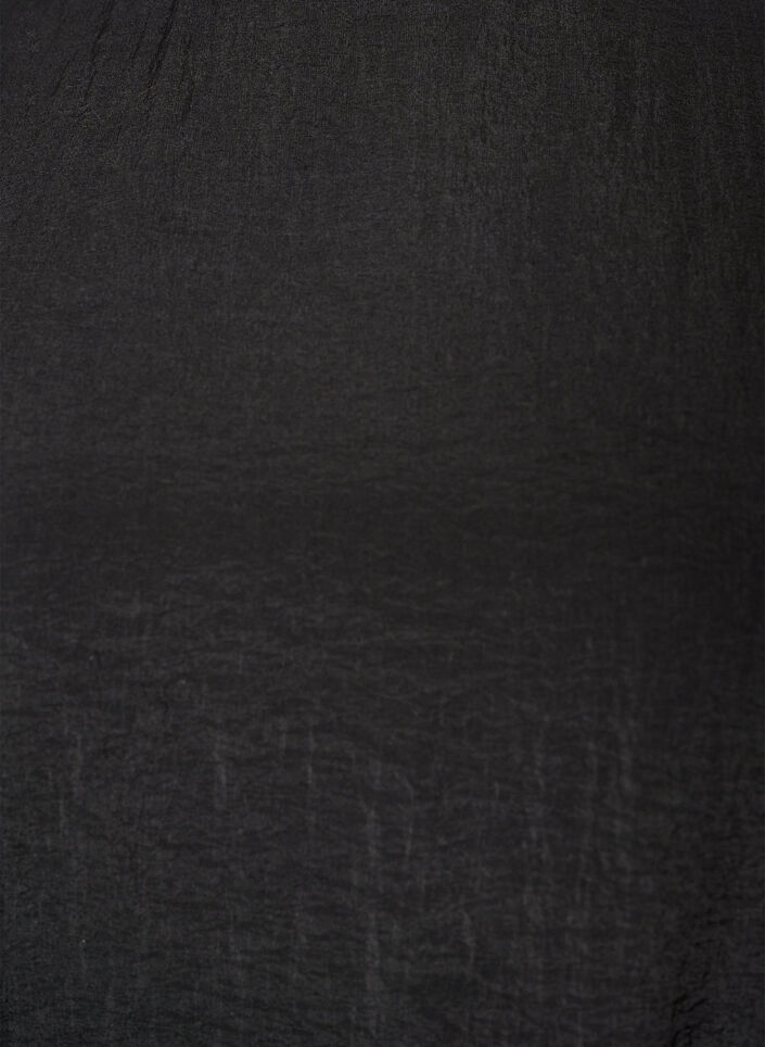 Nilkkapituinen mekko, jossa on hulmuavat hihat ja solmittava vy&ouml;t&auml;r&ouml;, Musta, Packshot image number 2