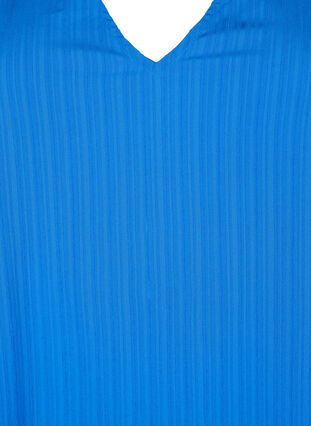 Raidallinen pusero 1/2-hihoilla, Victoria blue, Packshot image number 2