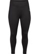 Lyhytlahkeiset perus treenileggingsit, Musta, Packshot image number 0