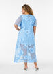 Mesh-mekko kukka-applikaatioilla, Sininen, Model image number 1