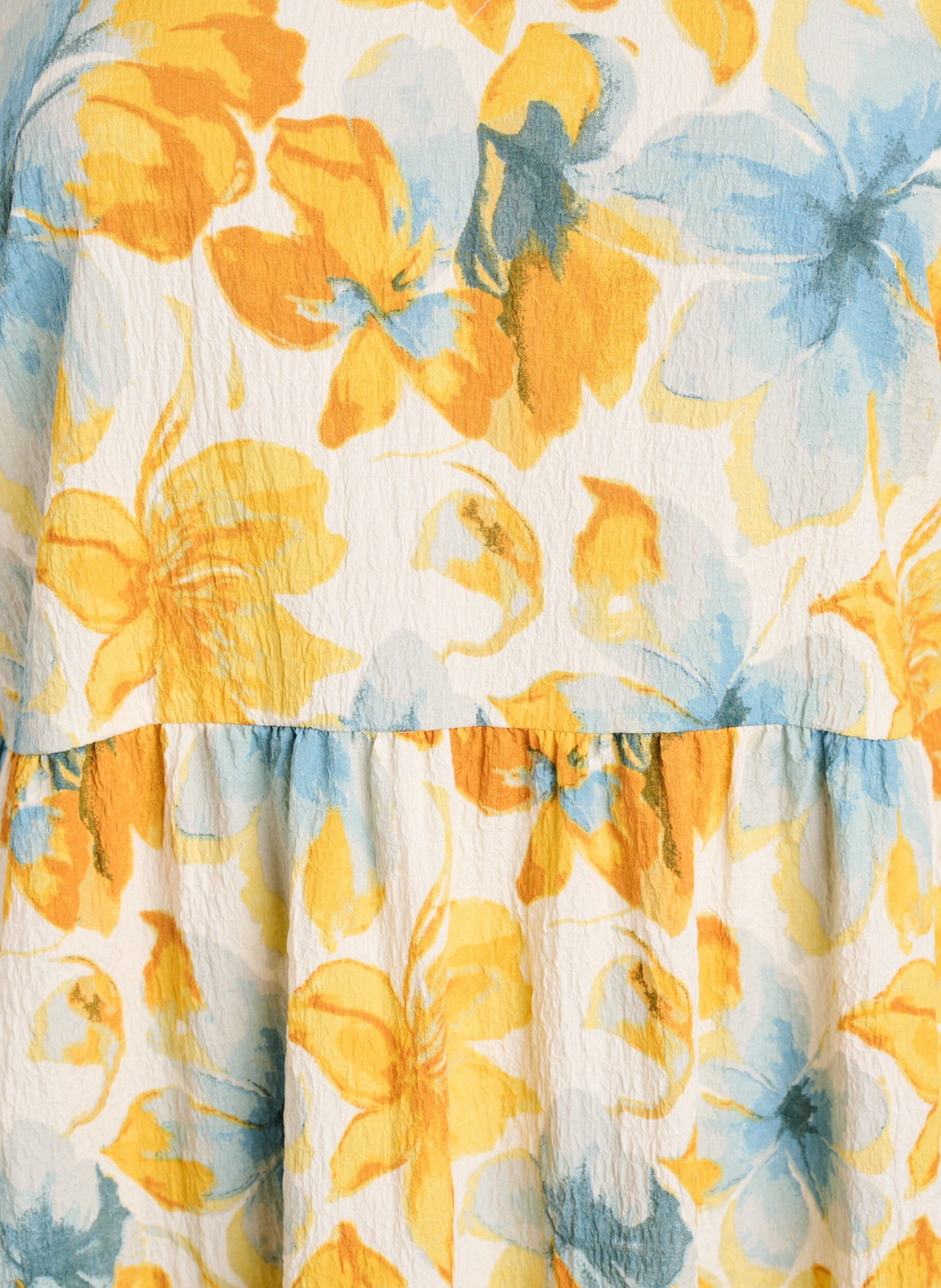 ZizziLyhyt A-linjainen mekko, Keltainen, Packshot image number 2