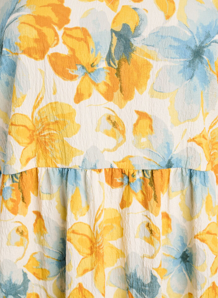 Lyhyt A-linjainen mekko, Keltainen, Packshot image number 2