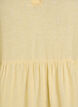 Polvipituinen A-linjainen mekko pellava- ja viskoosisekoitteesta, Keltainen, Packshot image number 2