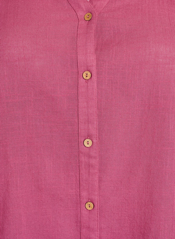 Puuvillainen puseropaita v-kaula-aukolla, Punainen, Packshot image number 2