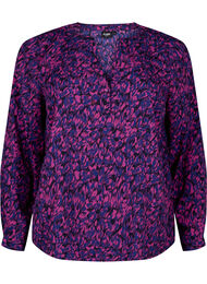 FLASH – Pitkähihainen pusero painatuksella, Pink Blue AOP