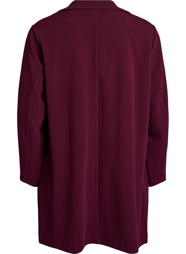 FLASH - Pitkä takki taskuilla, Punainen, Packshot image number 1