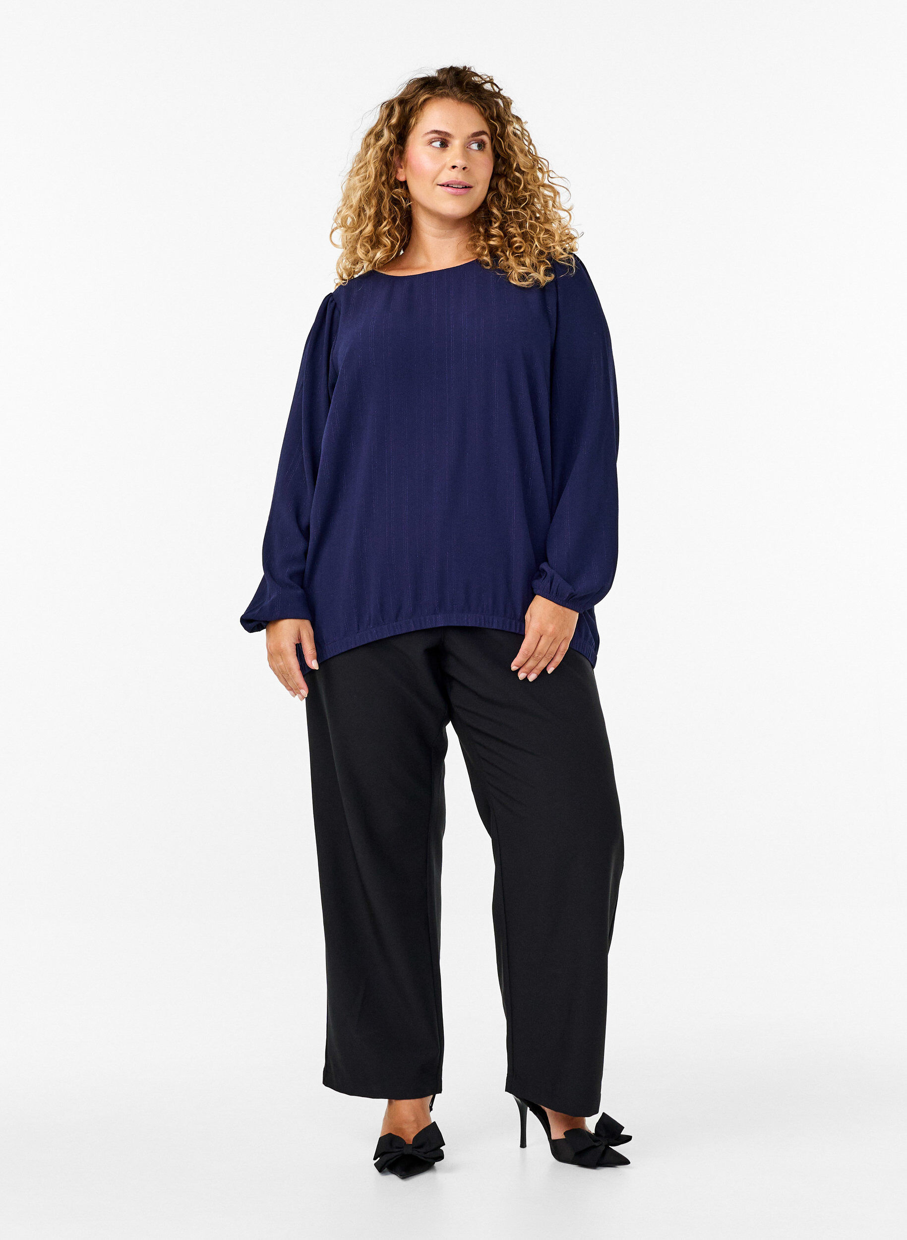 Zizzi Pusero, jossa on hopeakimalletta, Sininen, Model image number 1