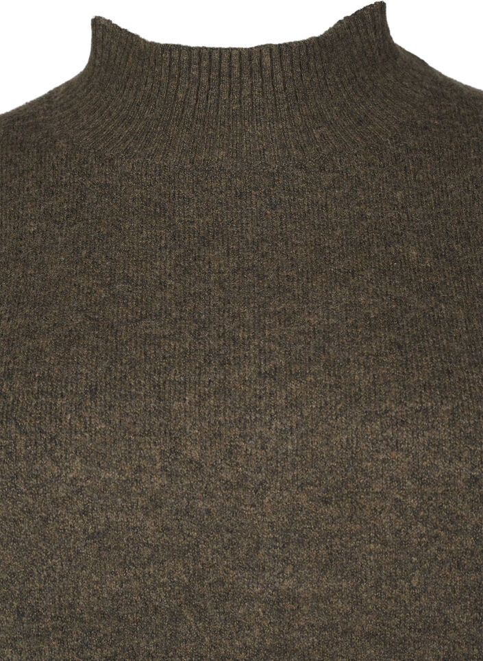 Neulottu villapusero korkealla kaula-aukolla, Sea Turtle Mel., Packshot image number 2