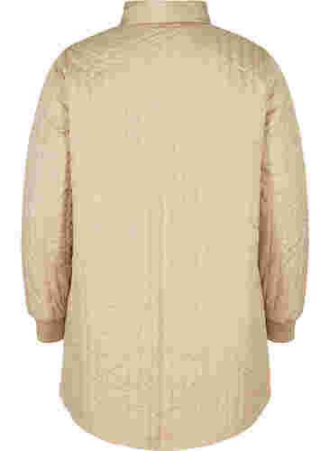 Tikattu takki rintataskulla ja kauluksella , Silver Mink, Packshot image number 1