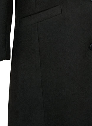 Napillinen takki taskuilla, Black, Packshot image number 3