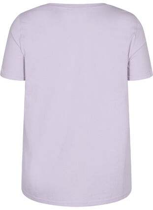 Puuvillainen a-mallinen t-paita painatuksella , Thistle Fl. Picture, Packshot image number 1