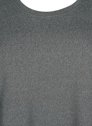 Pusero helmillä ja 3/4-hihoilla, Dark Grey Melange, Packshot image number 2