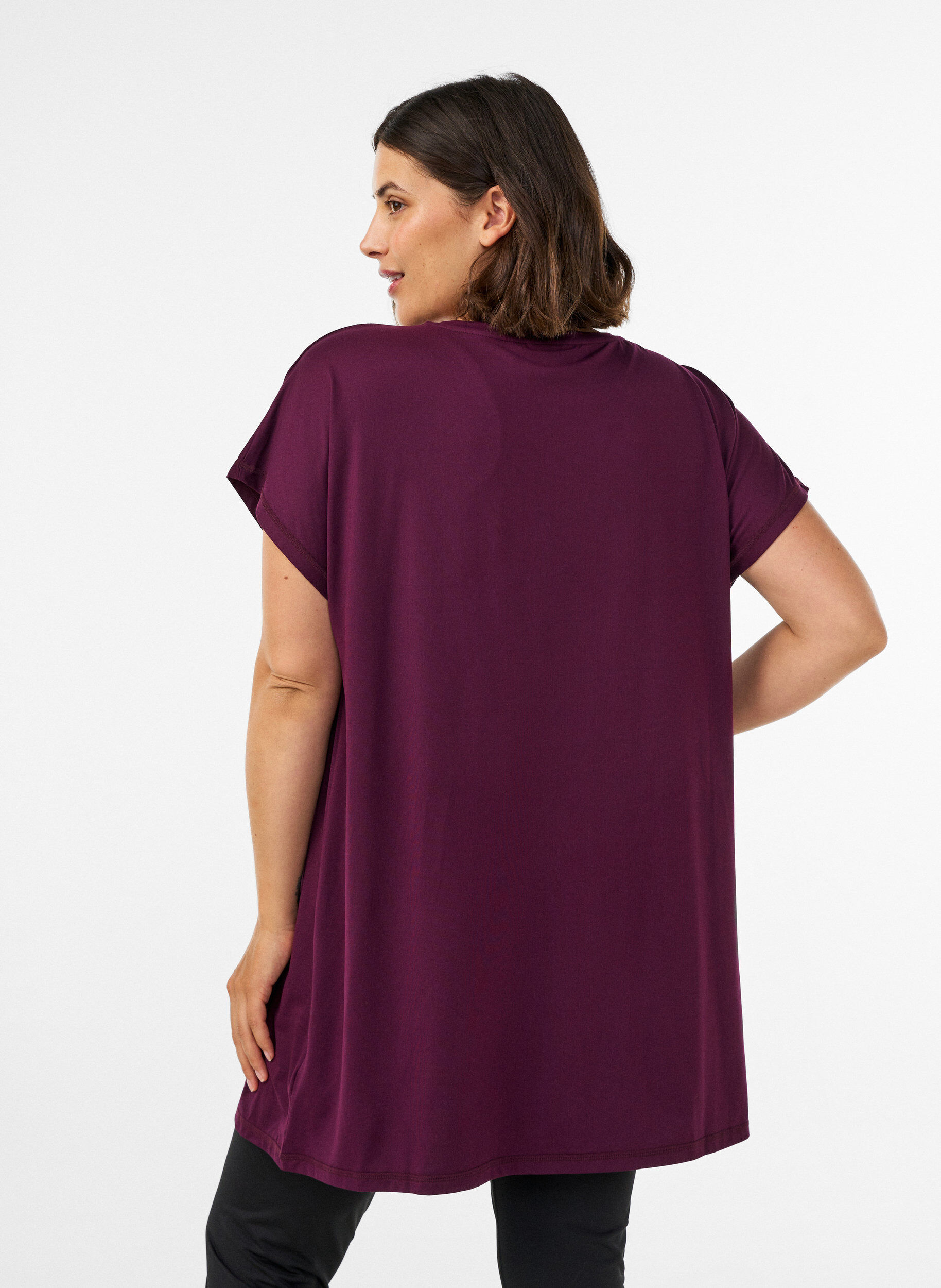 ZizziPitk&auml; treenipaita, Violetti, Model image number 2