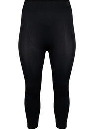 Saumattomat 3/4-leggingsit, Black