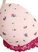 Muotoillut rintaliivit kukkakuosilla ja pitsill&auml;, Vaaleanpunainen, Packshot image number 2