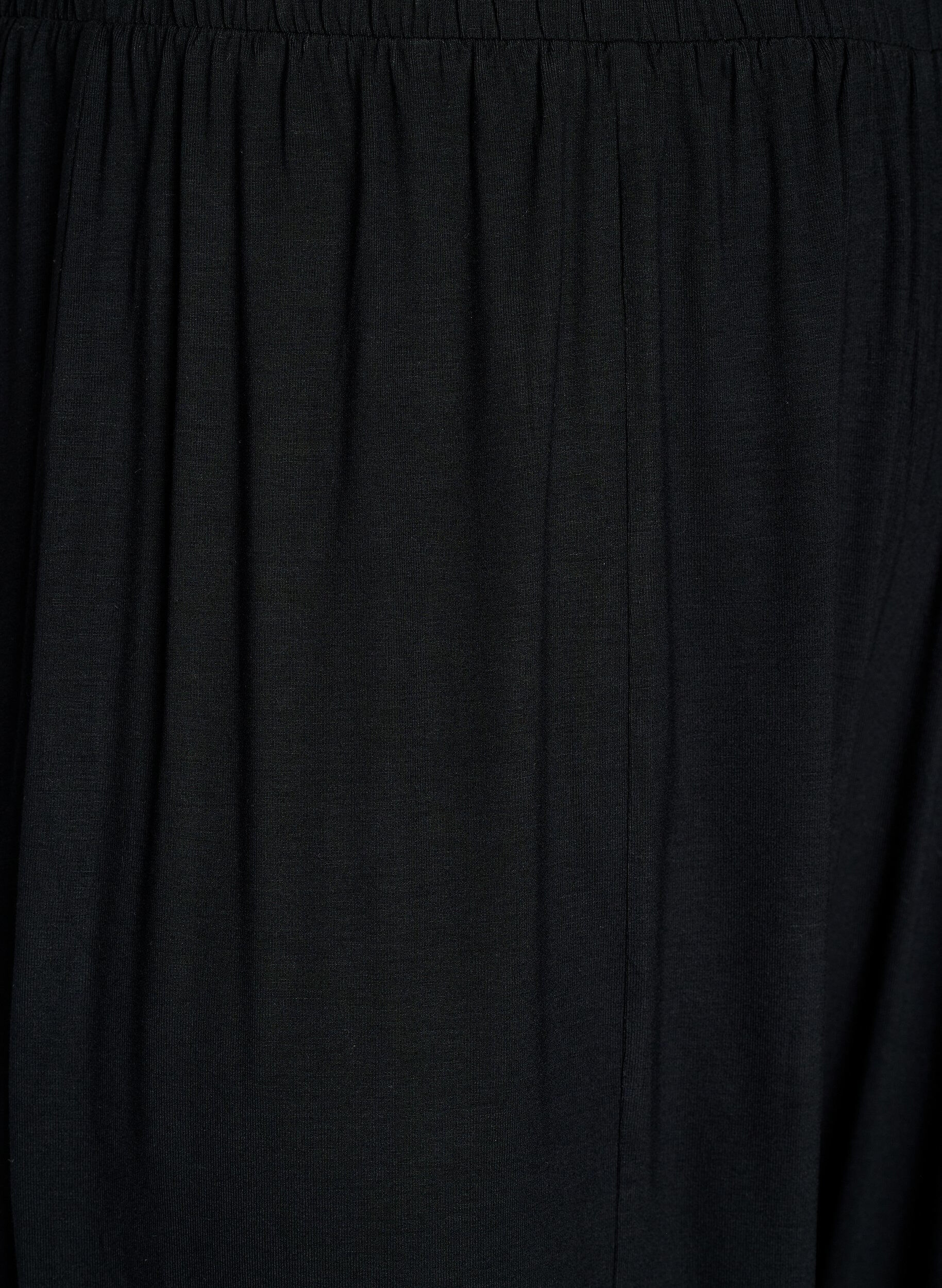 ZizziKorkeavy&ouml;t&auml;r&ouml;iset jersey-kangasta olevat pallohousut, Musta, Packshot image number 2