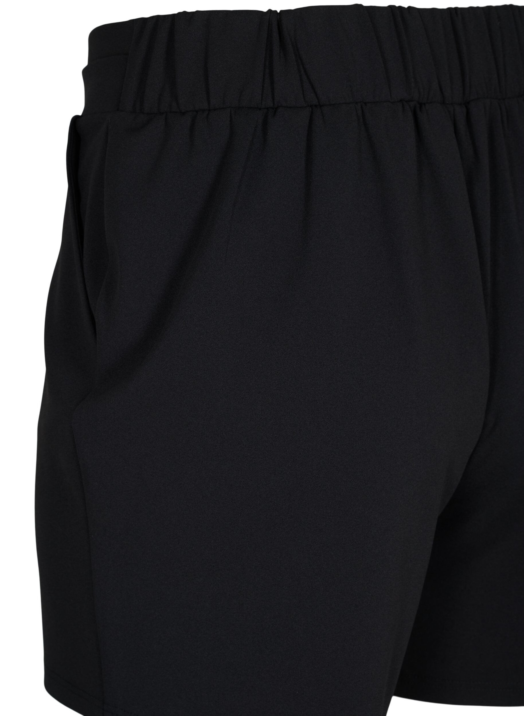 ZizziV&auml;lj&auml;t shortsit taskuilla , Musta, Packshot image number 3