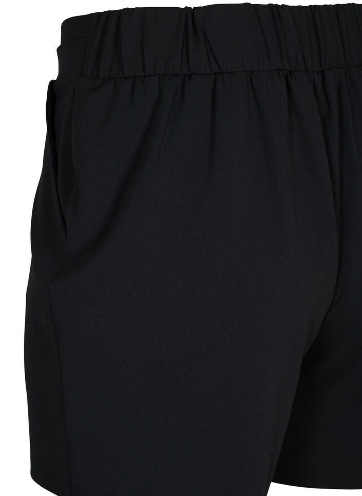 V&auml;lj&auml;t shortsit taskuilla , Musta, Packshot image number 3