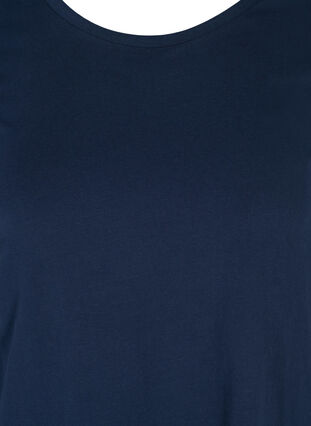 Basic t-paita 3/4 hihoilla, Navy Blazer, Packshot image number 2
