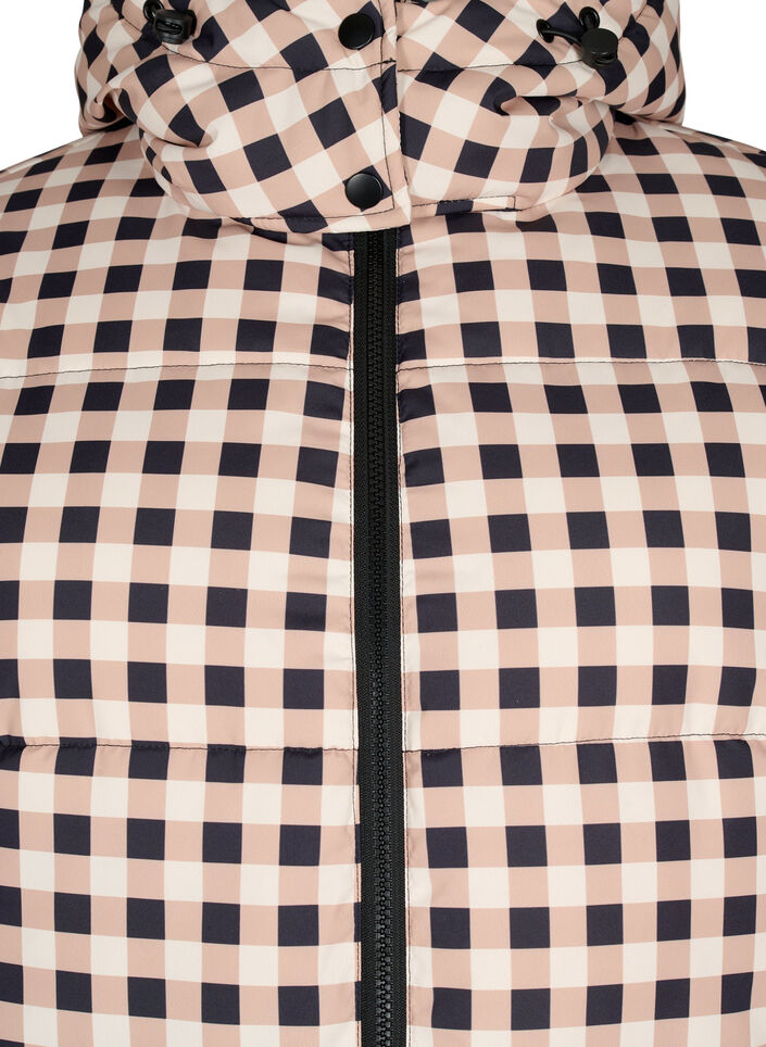 Ruudullinen toppatakki talveksi, Black w. Nomad Check, Packshot image number 2