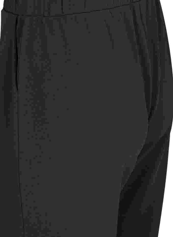 Väljät housut taskuilla, Black, Packshot image number 3