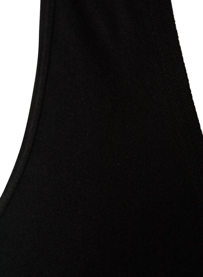 Shapewear-toppi leveill&auml; olkaimilla, Musta, Packshot image number 3