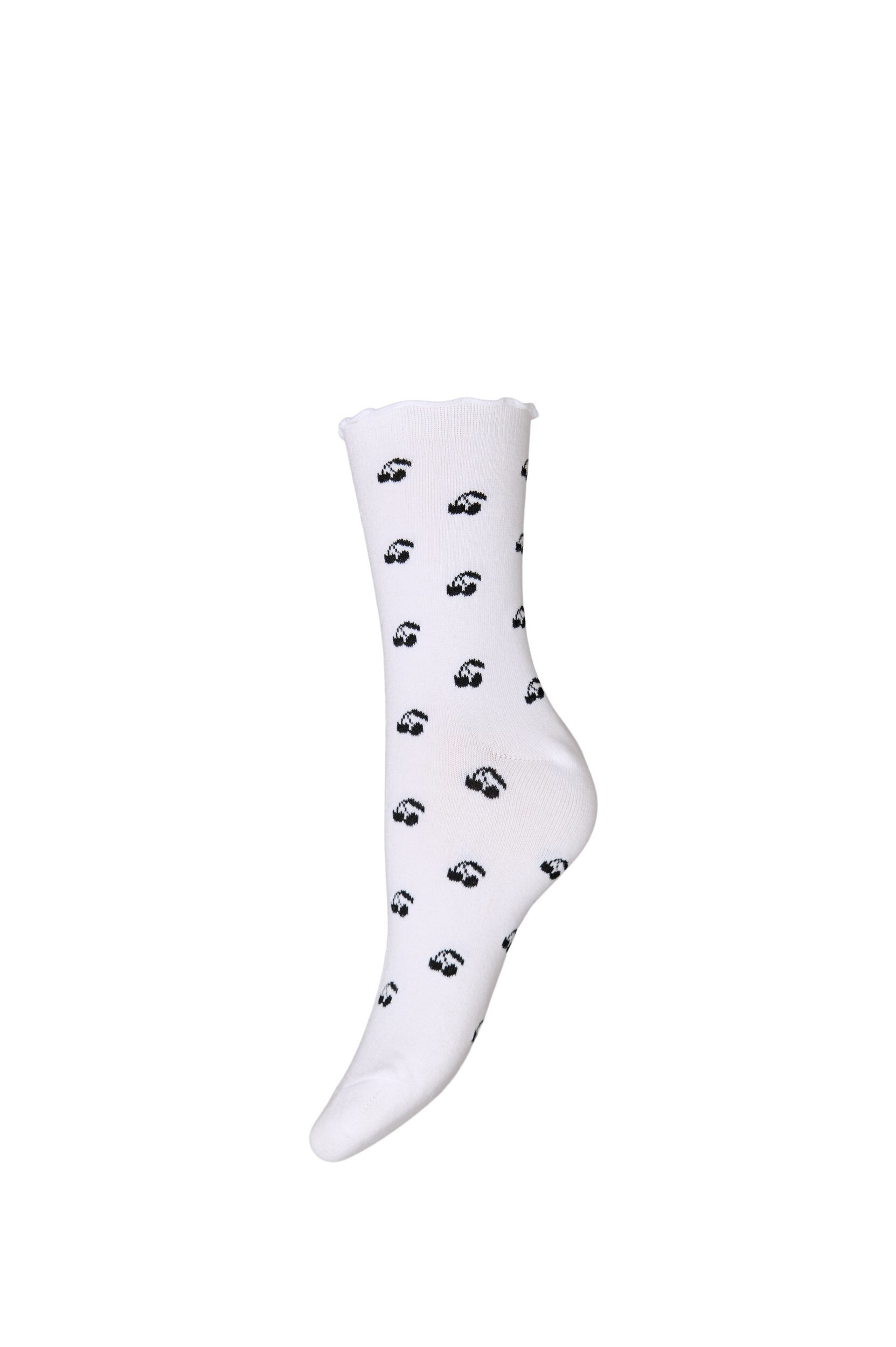 ZizziPuuvillasukat kuvioilla, Valkoinen, Packshot image number 0