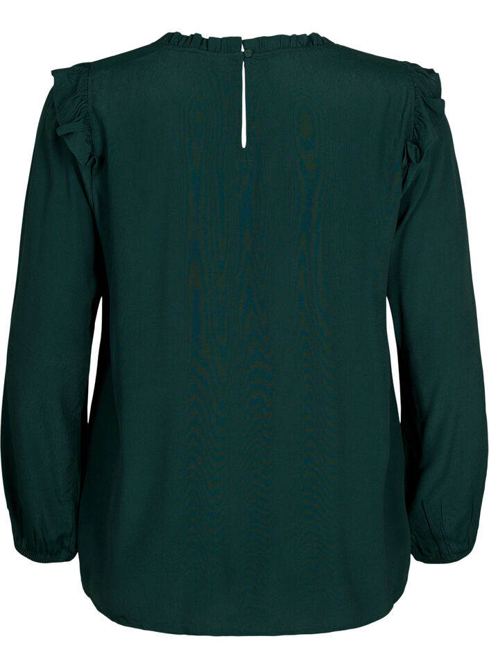 Viskoosipusero röyhelöillä ja pitsillä, Scarab, Packshot image number 1