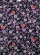 Kukkaisprintill&auml; ja glitterlangalla koristeltu pusero, Sininen, Packshot image number 2