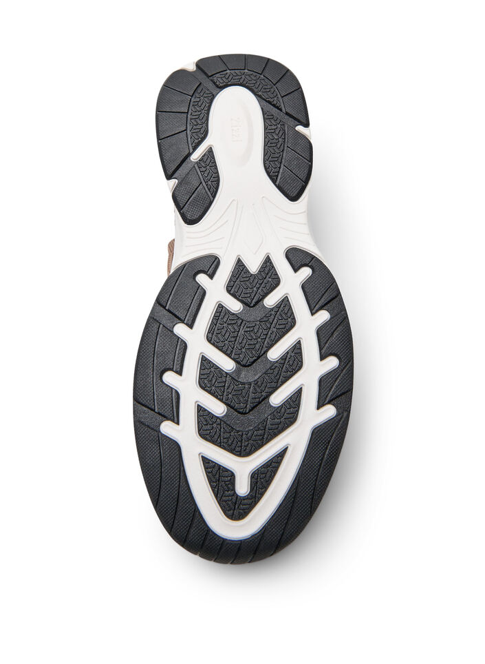 Joustavapohjaiset tennarit kimallelangoilla, Ruskea, Packshot image number 4