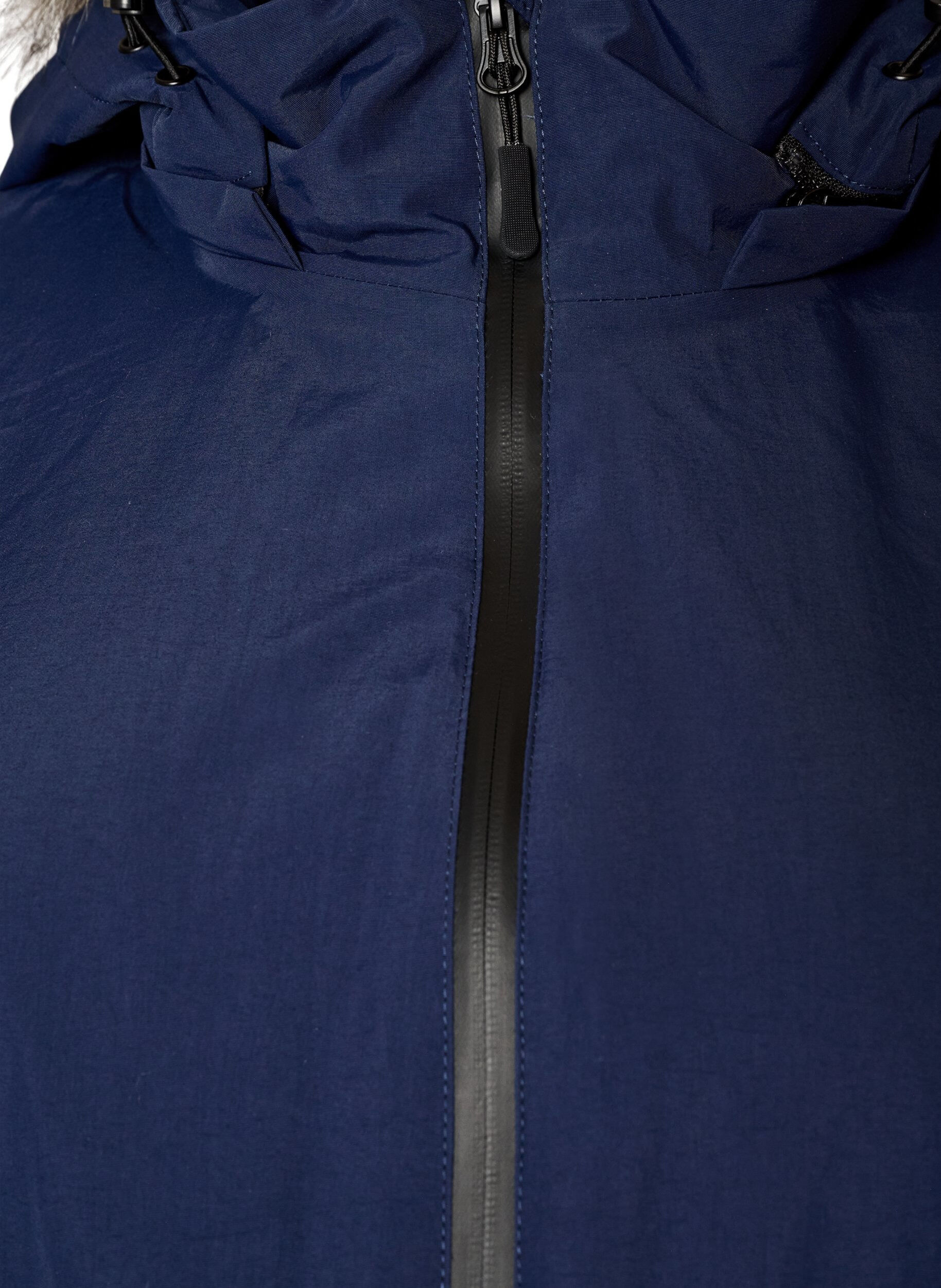 ZizziVedenpit&auml;v&auml; hupullinen parka, Sininen, Packshot image number 2