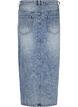 Denim-maksihame etuhalkiolla, Sininen, Packshot image number 1
