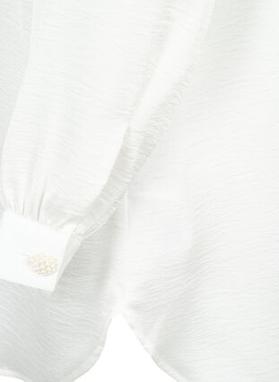 Pitkä paita helminapeilla, Bright White, Packshot image number 3
