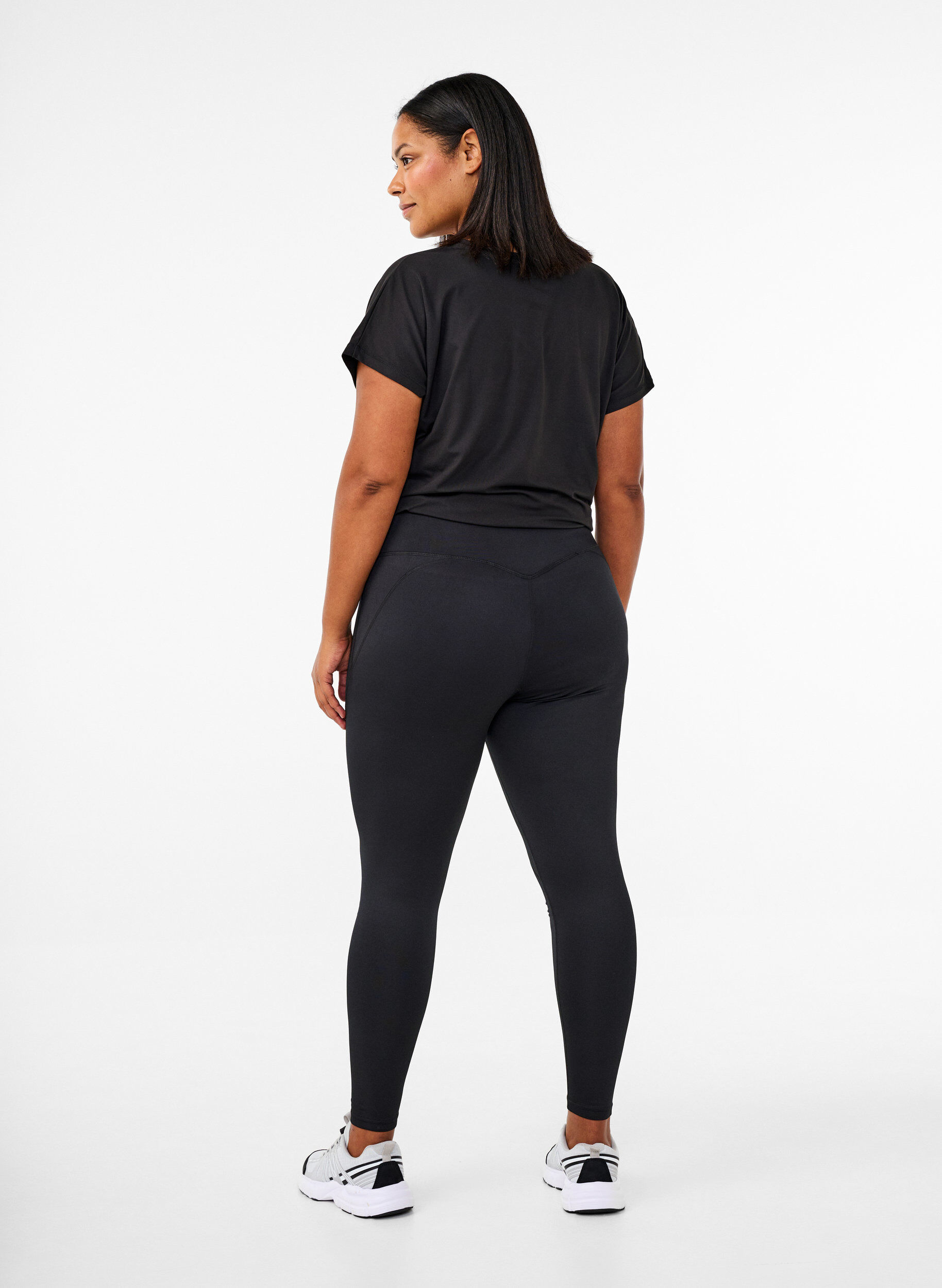 ZizziTreenilegginsit fleecevuorella, Musta, Model image number 2