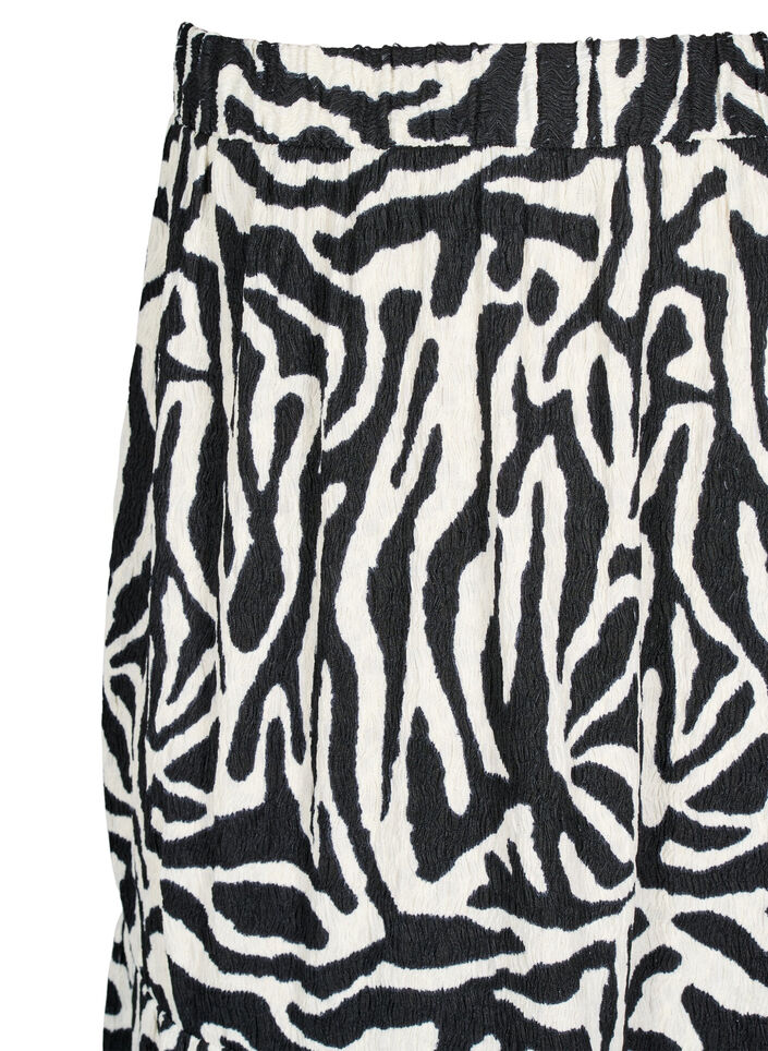 Pitkä hame seeprakuosilla, Black w. White Zebra, Packshot image number 2