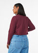 Perus jersey-paita, jossa pitk&auml;t hihat, Punainen, Model image number 2